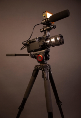image of Camera on tri-pod